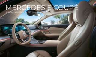 Mercedes E Coupé s čalounění interiéru od společnosti ERT